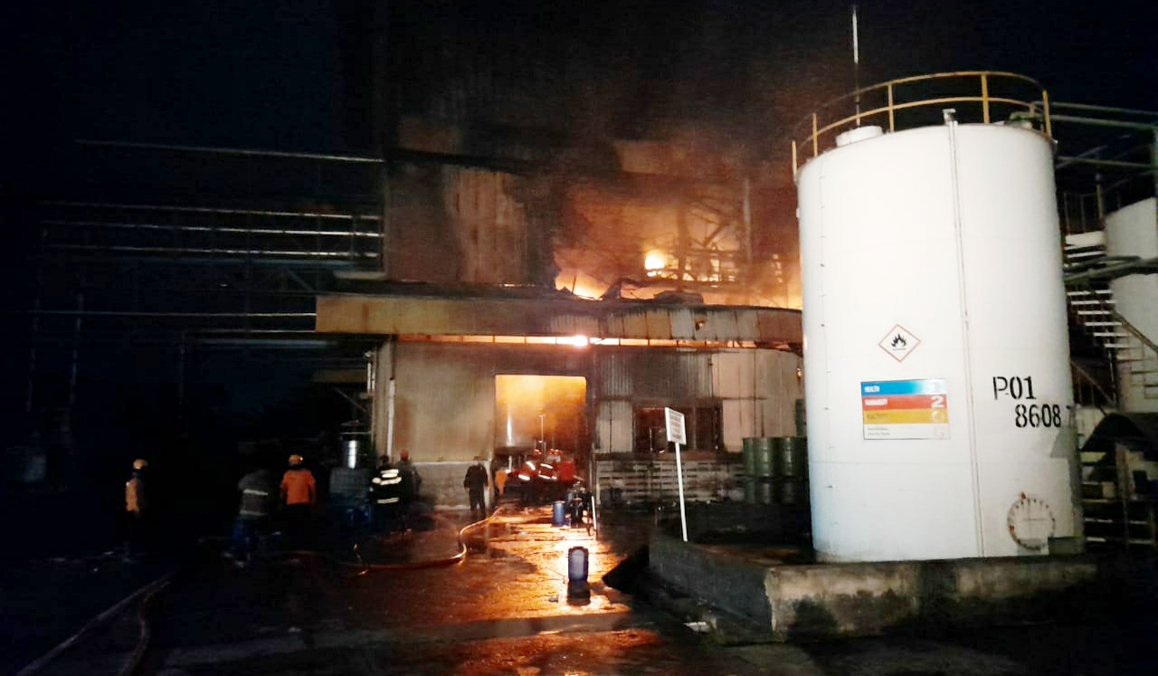 Pabrik Kimia di Kawasan Industri Serang Terbakar